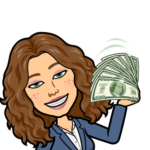 La mia versione cartoon con un bel po' di soldi in mano perché l'educazione finanziaria permette di saper gestire i soldi e risparmiare, investire e gestire il debito